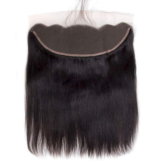 Raw Straight Frontal & Closure – Transparent HD Lace with Small Knots | 100% Human Hair