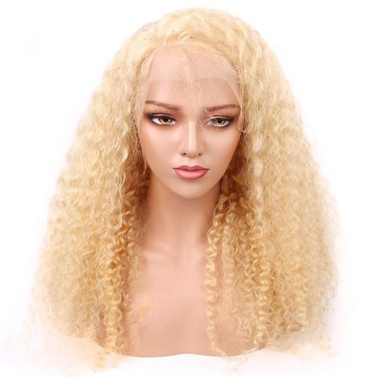 Wholesale 613 HD wig Kinky Curly Frontal 13*4 13*6 and 2*6 4*4 5*5 6*6 7*7 Closure Wig 100% Human Raw Hair