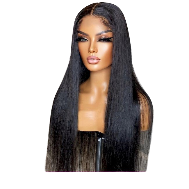 Straight HD Lace Frontal (13x4, 13x6) & Closure (2x6–7x7) Wig – Double Drawn, Cuticle-Aligned, 100% Raw Vietnamese/Indian Human Hair