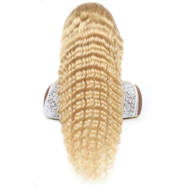 Wholesale 613 HD wig Deep Wave Frontal 13*4 13*6 and 2*6 4*4 5*5 6*6 7*7 Closure Wig 100% Human Raw Hair