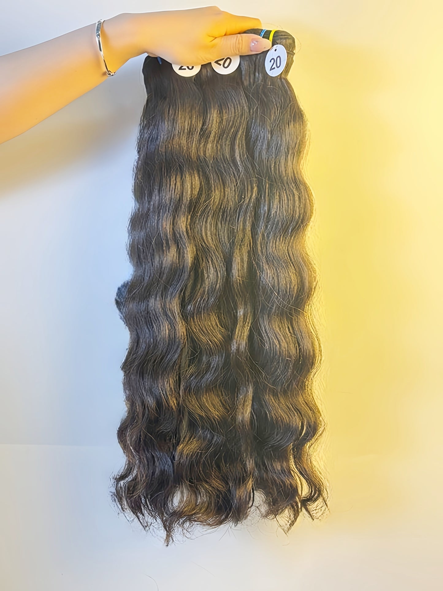 Raw Indian Wave Human Hair Bundles – Super Double Drawn | Natural Black & Blonde | Wholesale for Black Women Hairdressers