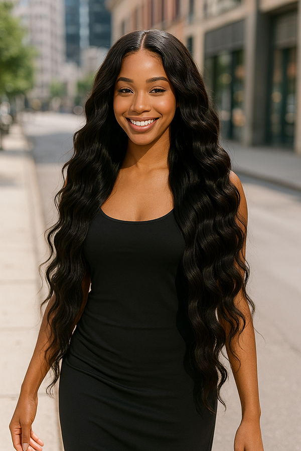 Raw Indian Wave Human Hair Bundles – Super Double Drawn | Natural Black & Blonde | Wholesale for Black Women Hairdressers