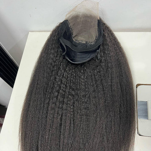 Wholesale Raw Kinky Straight HD Lace Wig – 13x4, 13x6 Frontal & 2x6–7x7 Closure, 100% Human Raw Hair for Salons & Stylists