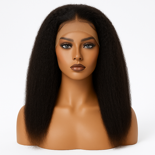 Wholesale Raw Kinky Straight HD Lace Wig – 13x4, 13x6 Frontal & 2x6–7x7 Closure, 100% Human Raw Hair for Salons & Stylists