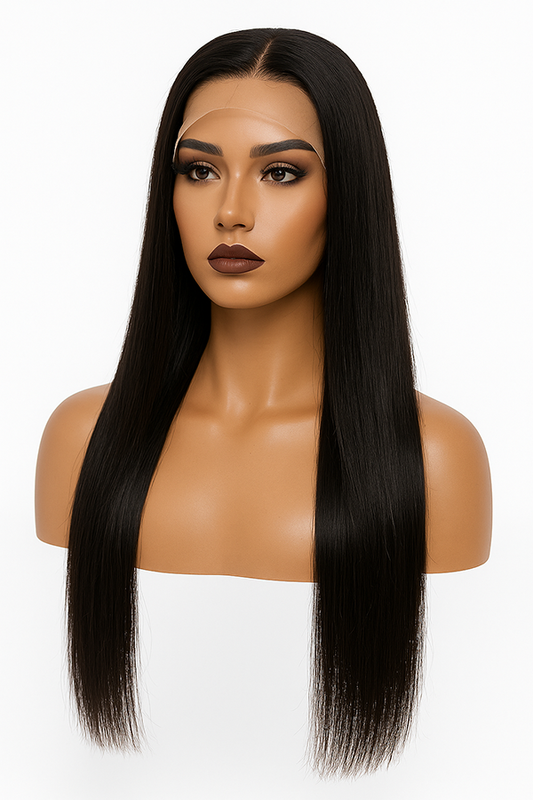 Straight HD Lace Frontal (13x4, 13x6) & Closure (2x6–7x7) Wig – Double Drawn, Cuticle-Aligned, 100% Raw Vietnamese/Indian Human Hair