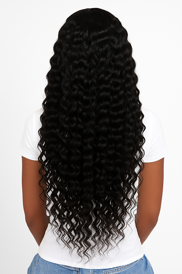 100% Raw Mink Brazilian Human Hair Water Wave Bundles – Wavy & Curly Weft Extensions, Double Drawn, Soft & Natural Look | Exclusive for Black Women & ucharminghair