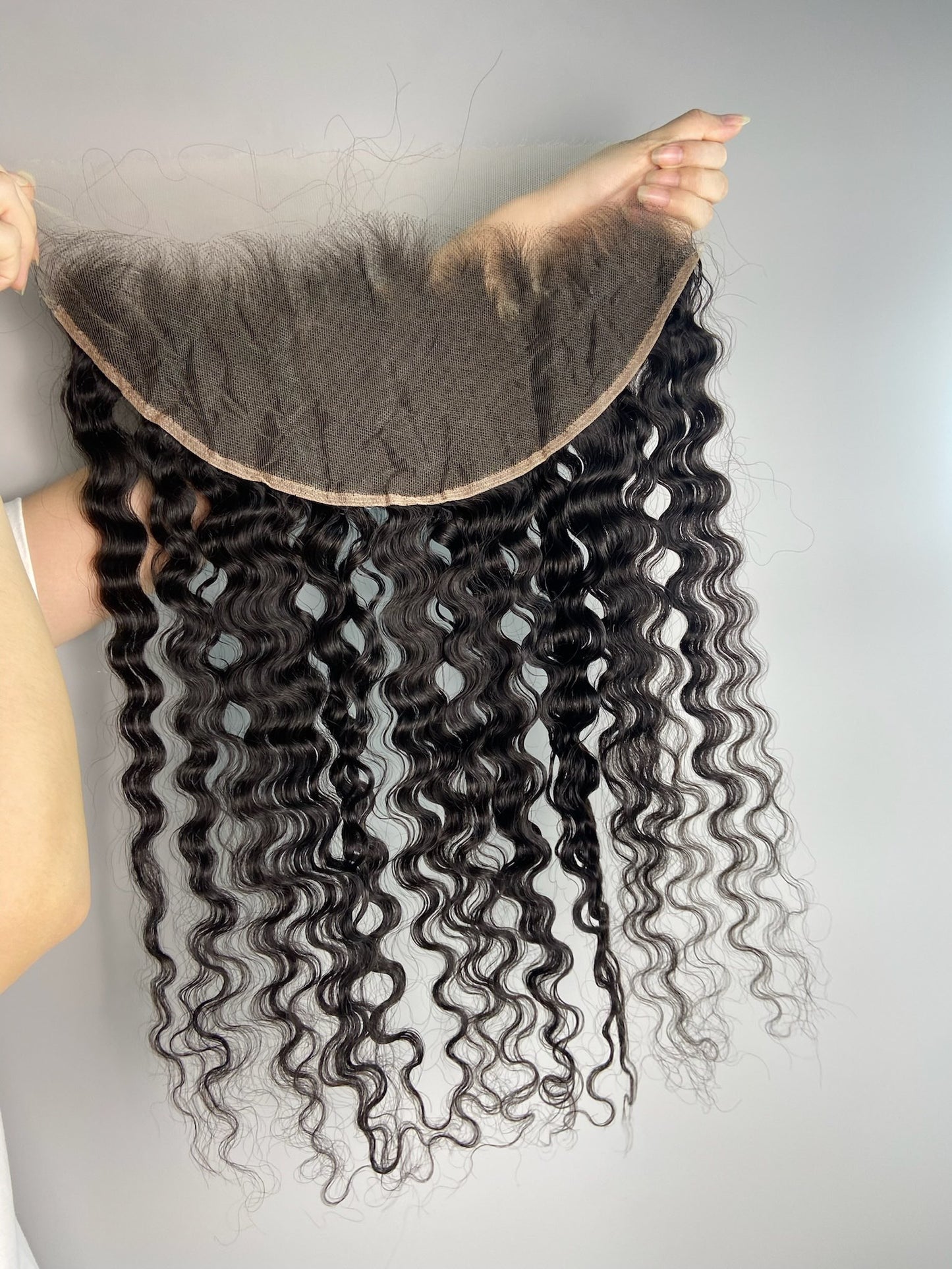 Raw Burmese curly Frontal & Closure – Transparent HD Lace with Small Knots | 100% Human Hair