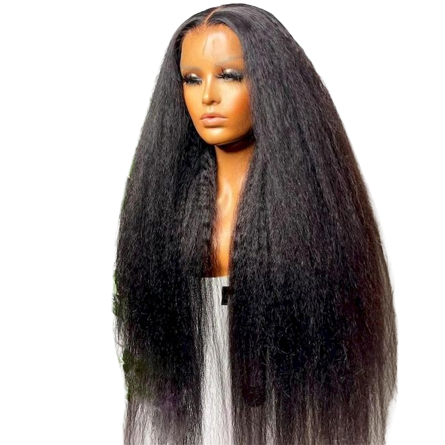 Raw Kinky Straight HD Lace Wig – 13x4, 13x6, 360 Frontal & 4x4–7x7 Closure, 100% Human Raw Hair