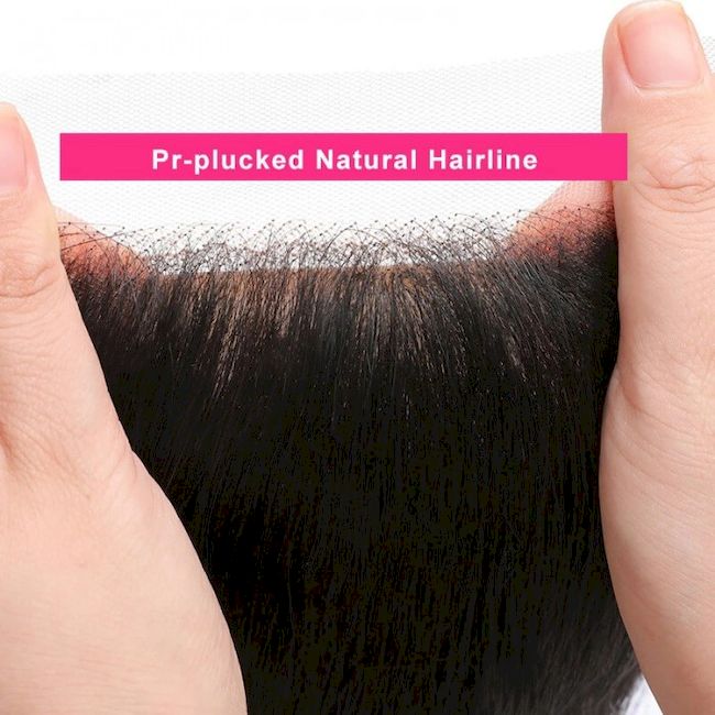 Raw Straight Frontal & Closure – Transparent HD Lace with Small Knots | 100% Human Hair
