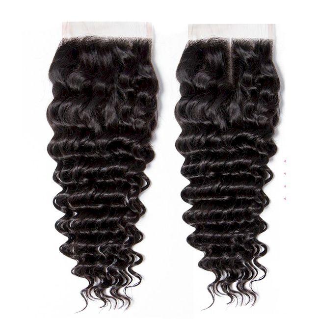 Wholesale Raw Loose Deep Wave Frontal & Closure – Transparent HD Lace, Small Knots, Virgin Human Hair for Salons & Stylists