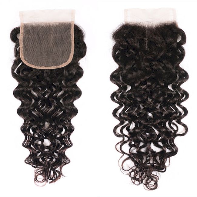 Wholesale Raw Water Wave Frontal & Closure – Transparent HD Lace, Small Knots, 100% Human Hair