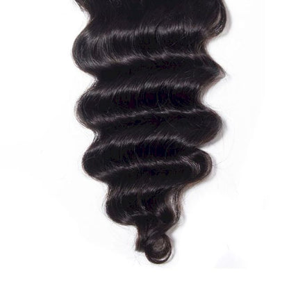 Wholesale Raw Loose Deep Wave Frontal & Closure – Transparent HD Lace, Small Knots, Virgin Human Hair for Salons & Stylists