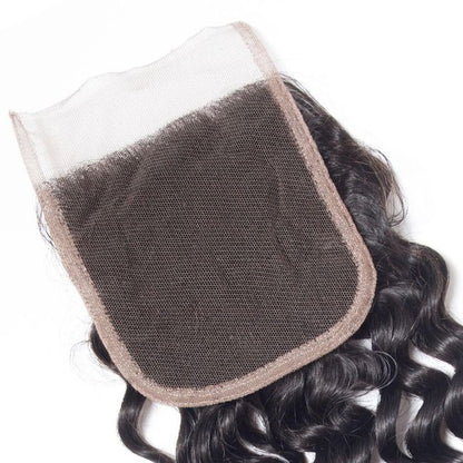 Wholesale Raw Water Wave Frontal & Closure – Transparent HD Lace, Small Knots, 100% Human Hair