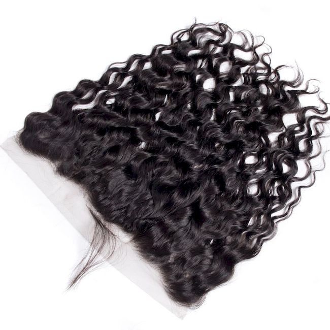 Wholesale Raw Water Wave Frontal & Closure – Transparent HD Lace, Small Knots, 100% Human Hair
