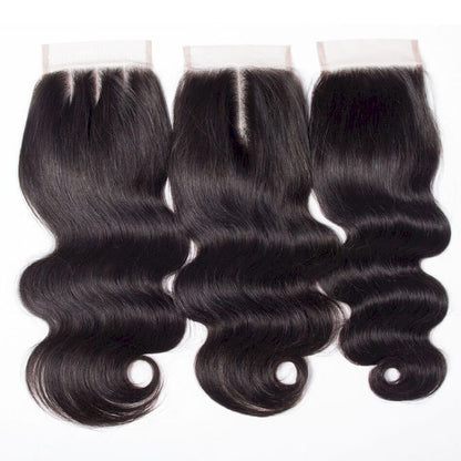Wholesale Raw Body Wave Frontal & Closure – Transparent HD Lace, Small Knots, Full Soft Hair