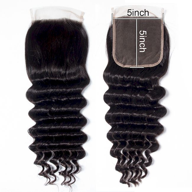 Wholesale Raw Loose Deep Wave Frontal & Closure – Transparent HD Lace, Small Knots, Virgin Human Hair for Salons & Stylists