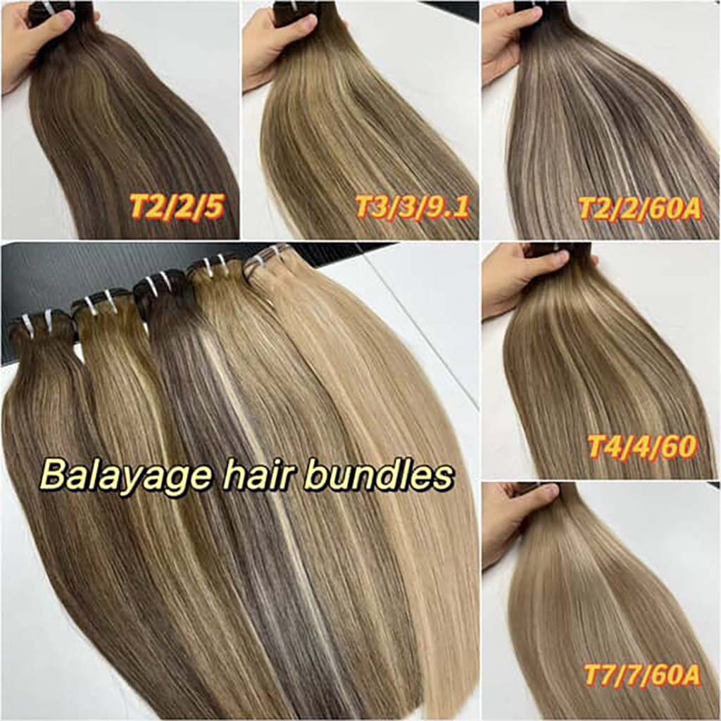 Top Raw A+ Pro highlight straight human hair bundles product display image 2
