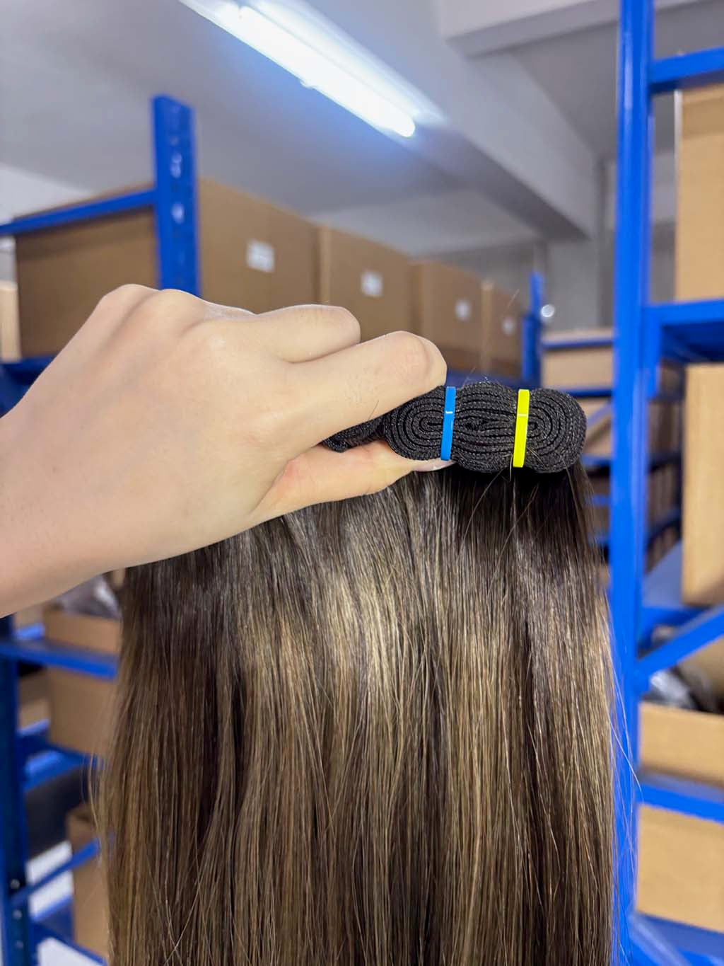 Color #2:8:2 Top Raw A+ Pro highlight straight human hair bundle product photo 2