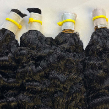 Burmese Curly bulk human hair – product gallery image 2