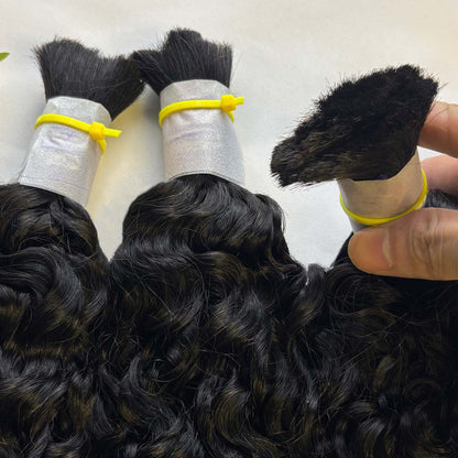 Burmese Curly bulk human hair – product gallery image 1