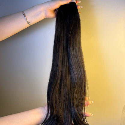 Raw Straight Bulk Hair – Double Drawn, Full &amp; Thick, No Shedding, High Quality