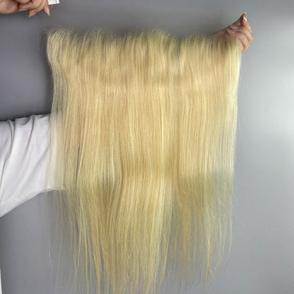 Wholesale 613 Straight HD Transparent Lace Frontal & Closure – Small Knots, 100% Raw Human Hair