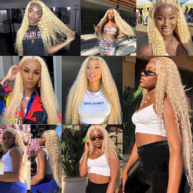 Wholesale 613 transparent lace Wig Straight Frontal  13*4 13*6  and 2*6 4*4 5*5 6*6 7*7 Closure  Wig  100% Human Raw Hair