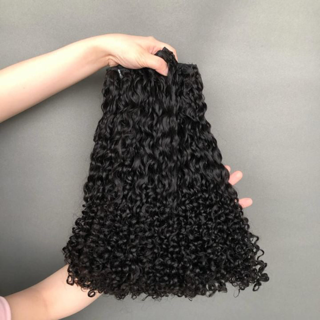 100% Raw Human Hair Water Wave Bundles – Wavy & Curly Weft Extensions, Double Drawn, Soft & Natural Look | Exclusive for Black Women & ucharminghair