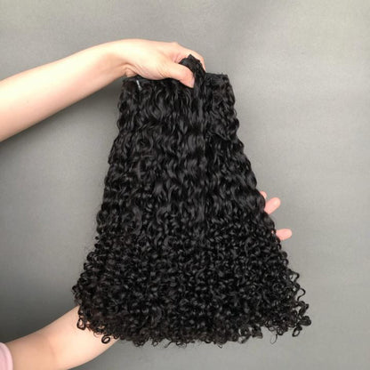 100% Raw Human Hair Water Wave Bundles – Wavy & Curly Weft Extensions, Double Drawn, Soft & Natural Look | Exclusive for Black Women & ucharminghair