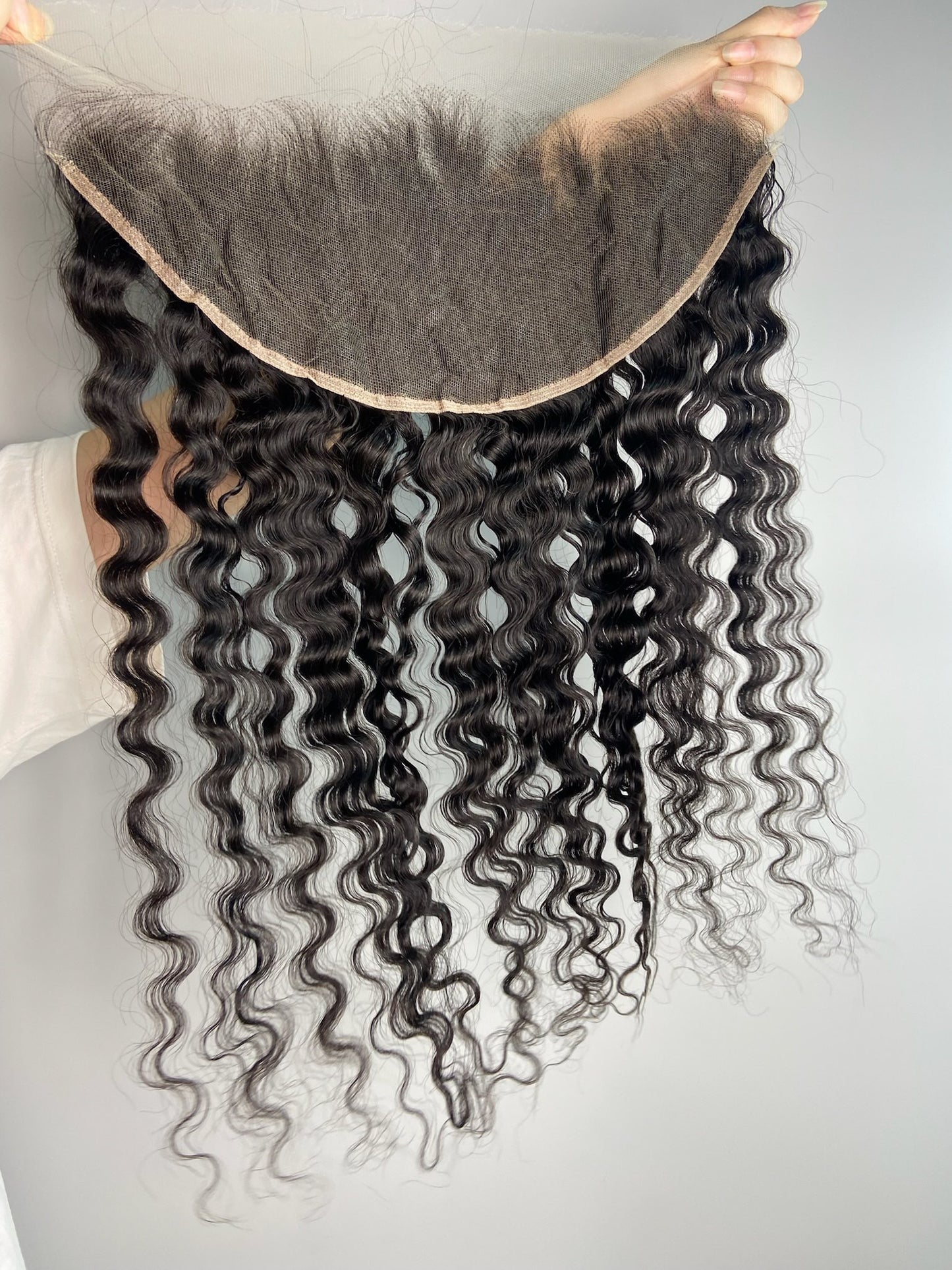 Raw Burmese curly Frontal & Closure – Transparent HD Lace with Small Knots | 100% Human Hair