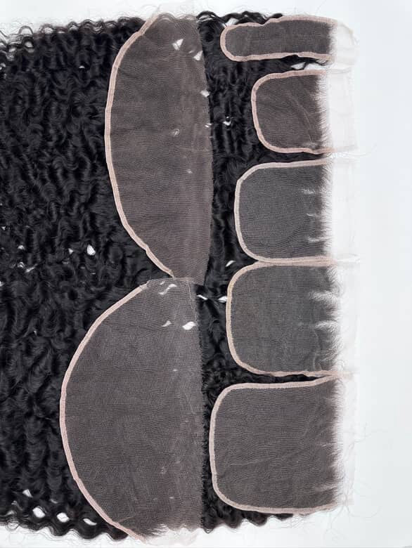 Raw Burmese curly Frontal & Closure – Transparent HD Lace with Small Knots | 100% Human Hair