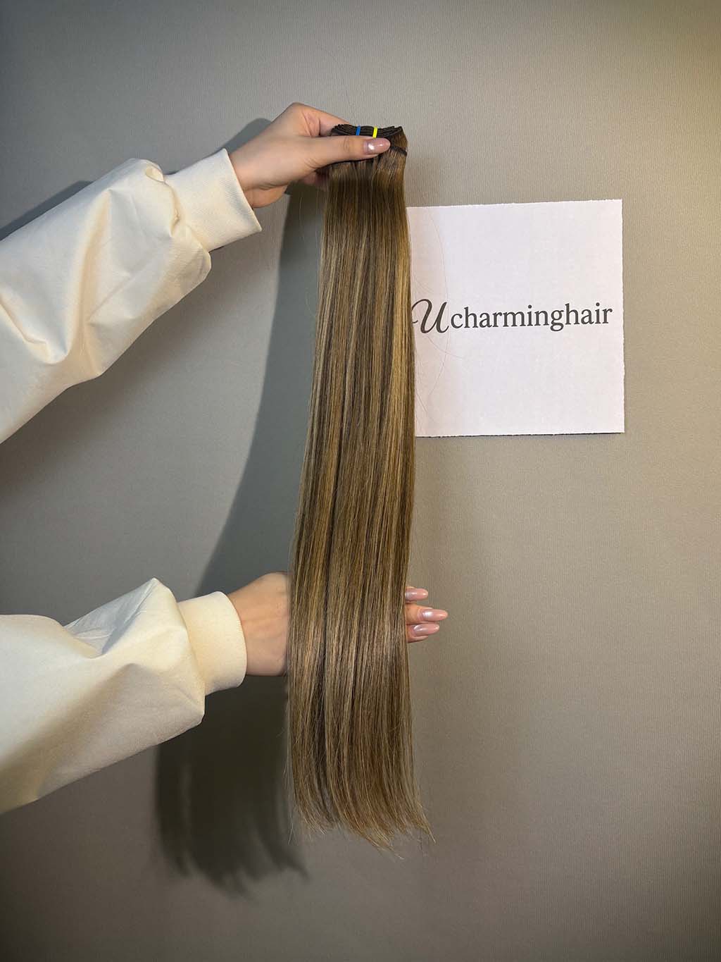 Color #B3:3:9.1 Top Raw A+ Pro highlight straight human hair bundle product photo 2