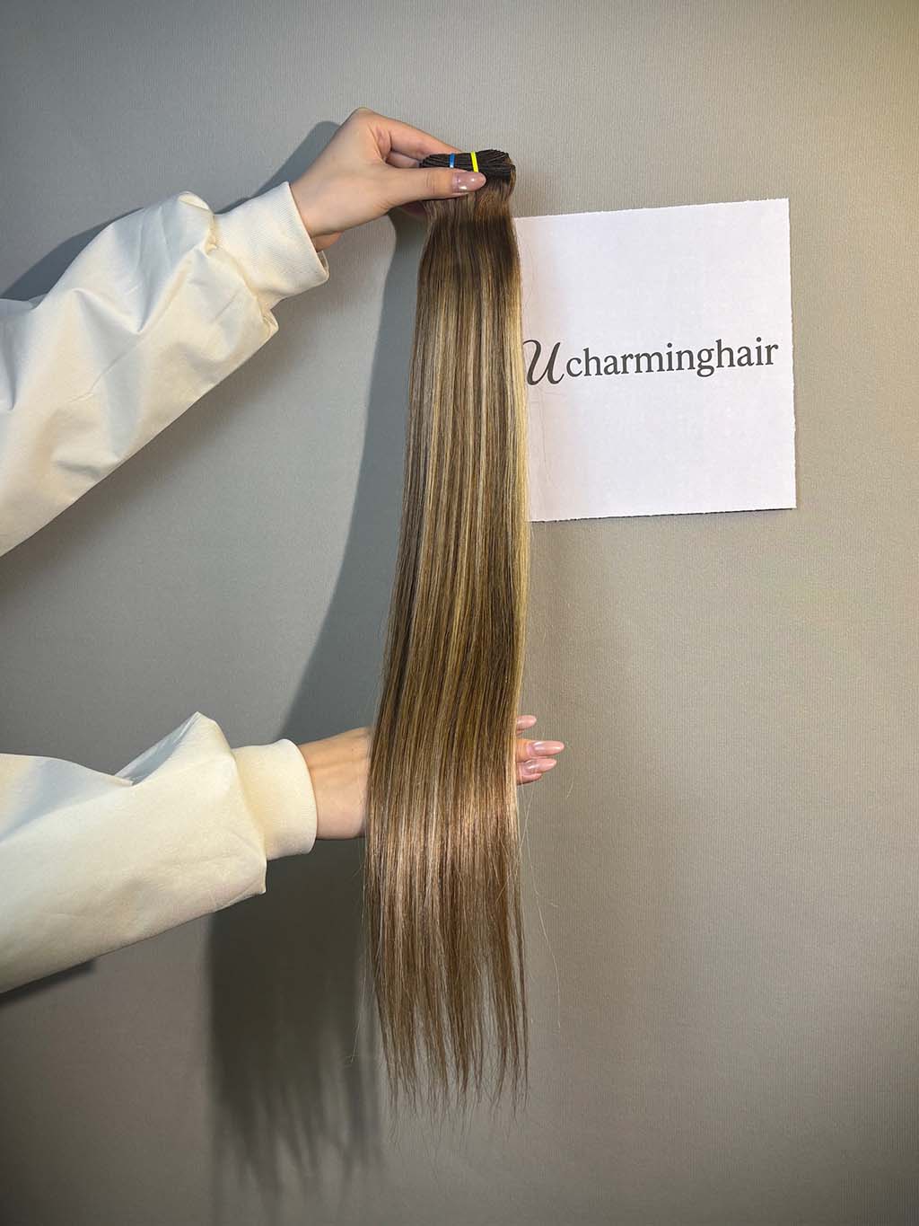 Color #B4:60A Top Raw A+ Pro highlight straight human hair bundle product photo 2