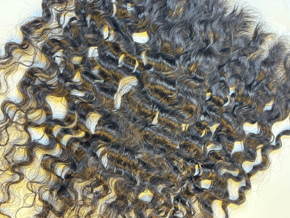 Raw Burmese curly Frontal & Closure – Transparent HD Lace with Small Knots | 100% Human Hair