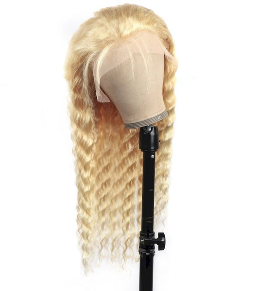 Wholesale 613 HD wig Deep Wave Frontal  13*4 13*6  and 2*6 4*4 5*5 6*6 7*7 Closure  Wig  100% Human Raw Hair