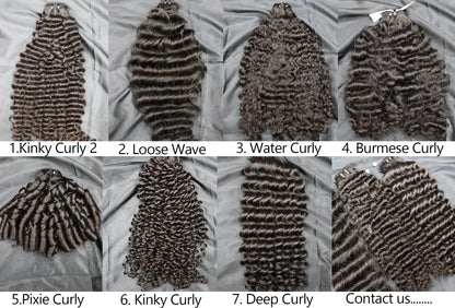 Ucharming Hair Top Raw A+ Pro Hair Bundle Cheveux raides Body Water Loose Deep Wave Bouclés Crépus Vente en gros 