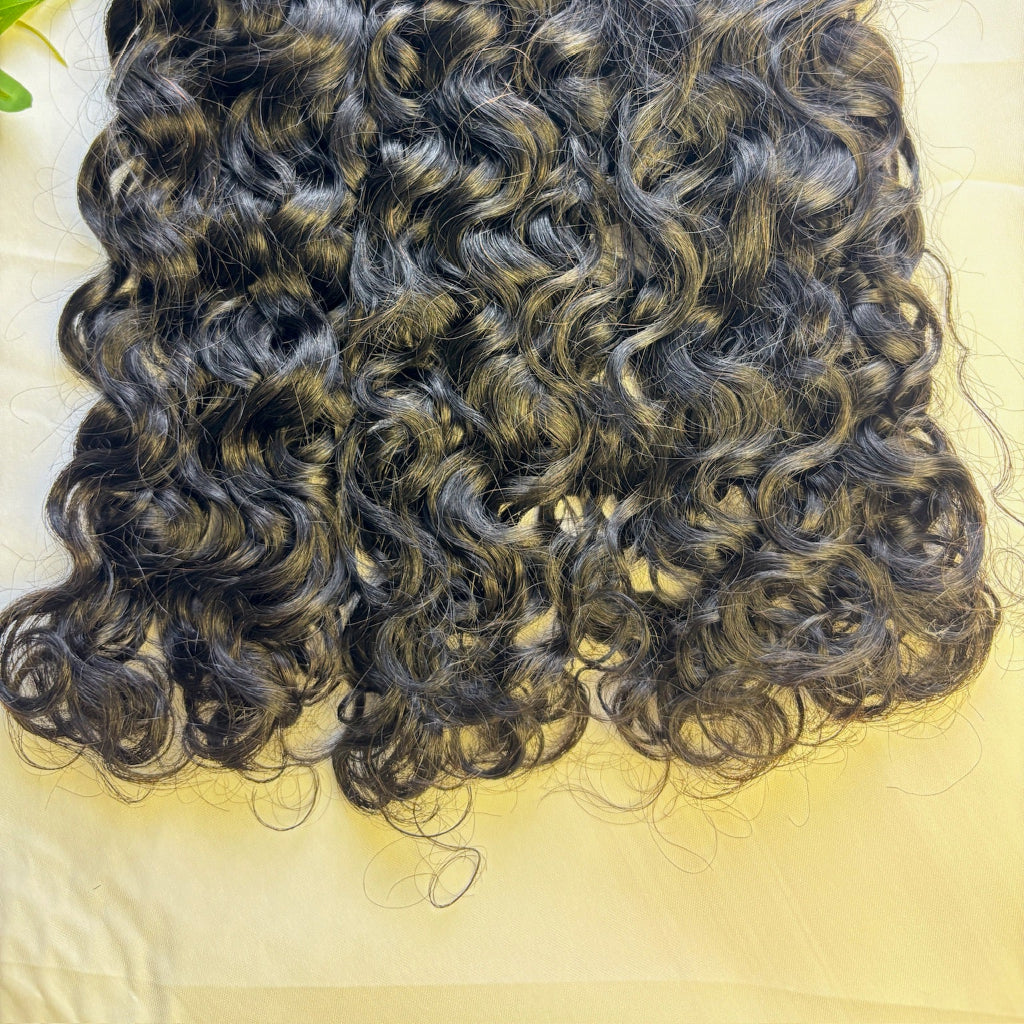 Raw Water Wave Bulk Hair – Double Drawn, Full &amp; Thick, No Shedding, High Quality