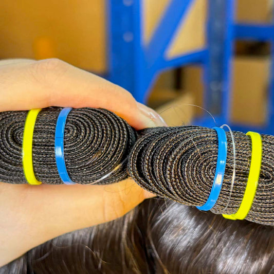 Raw  Indian  Wave Human Hair Bundles – Super Double Drawn | Natural Black & Blonde | Wholesale for Black Women Hairdressers