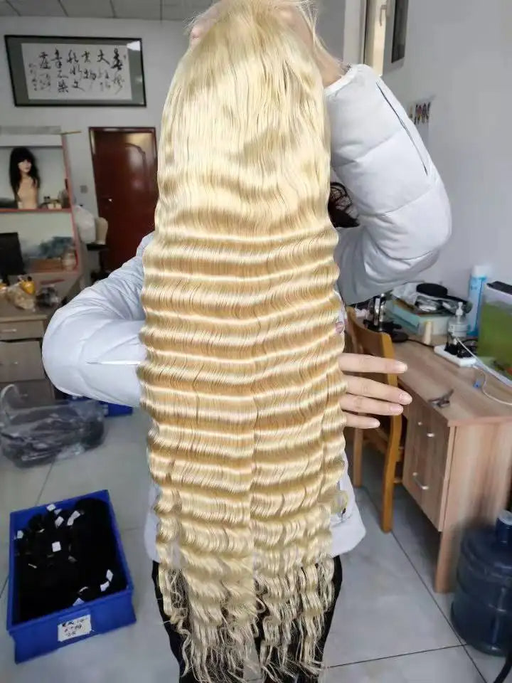 Wholesale 613 transparent lace Wig  Loose DeepFrontal  13*4 13*6  and 2*6 4*4 5*5 6*6 7*7 Closure  Wig  100% Human Raw Hair