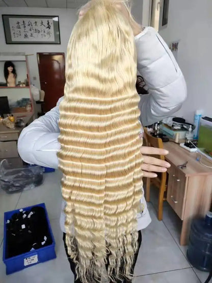 Wholesale 613 transparent lace Wig  Loose DeepFrontal  13*4 13*6  and 2*6 4*4 5*5 6*6 7*7 Closure  Wig  100% Human Raw Hair