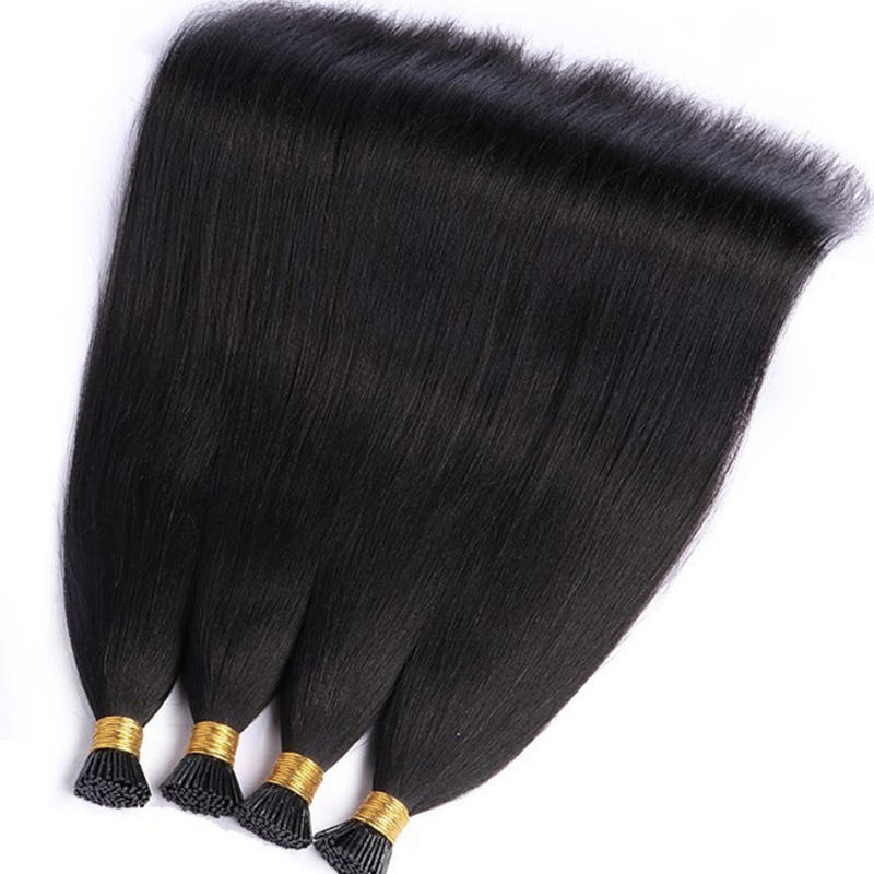 Raw Keratin itip extension hair 100% Remy natural hair extension human Double Drawn Vietnam i tip hair extensions wholesale