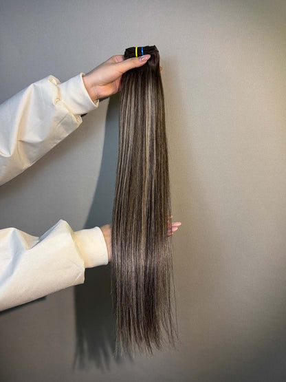 Color #T2:2:60A Top Raw A+ Pro highlight straight human hair bundle product photo 2