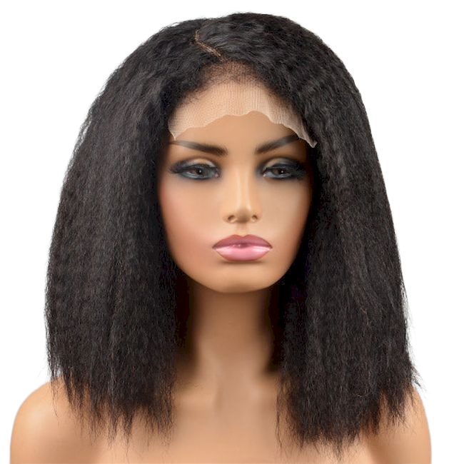 Wholesale Raw Kinky Straight Transparent Lace Wig – 13x4, 13x6 Frontal & 2x6–7x7 Closure, 100% Human Raw Hair for Black Women