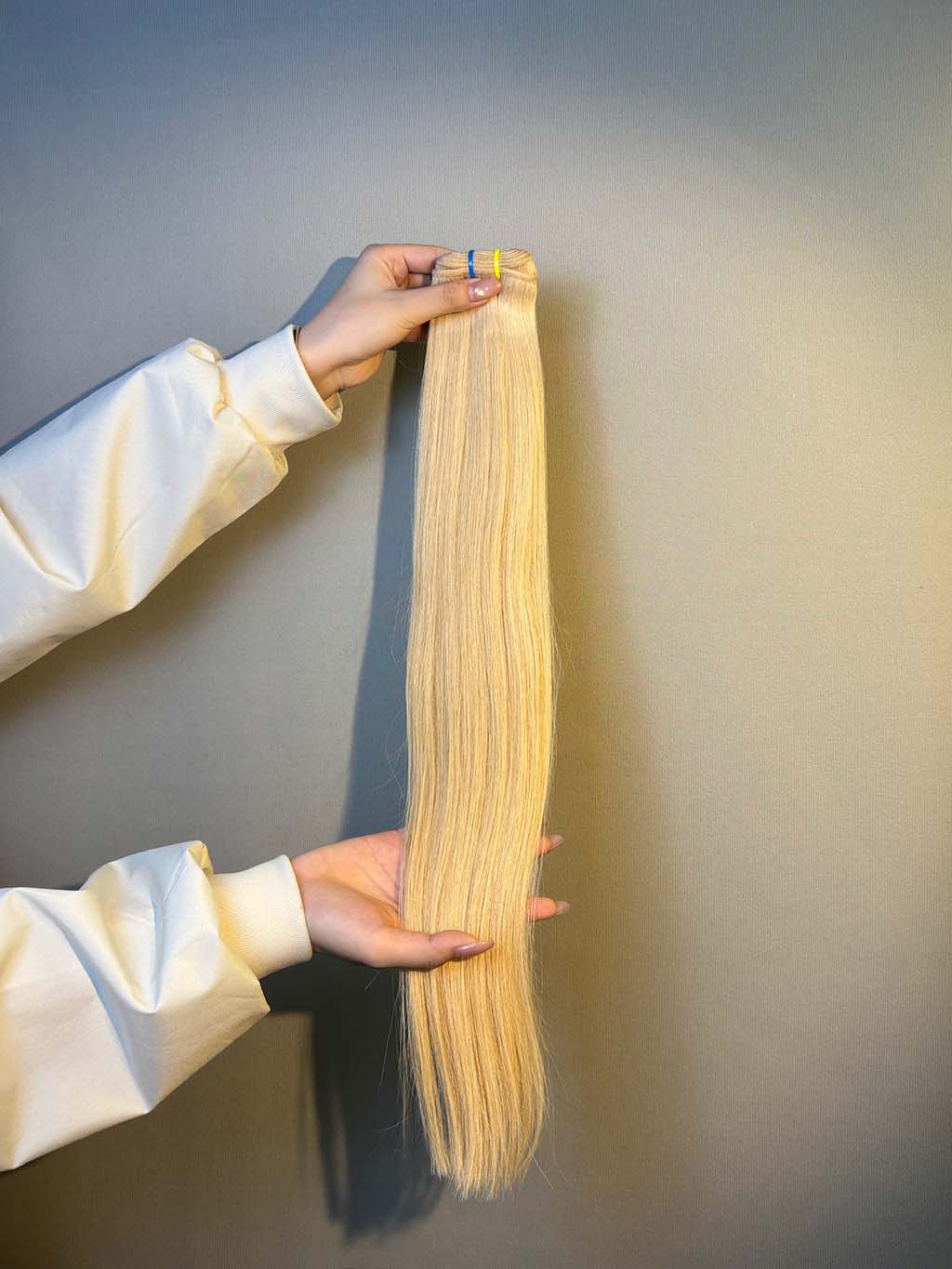 Color #22 straight human hair bundle in A+ Pro quality