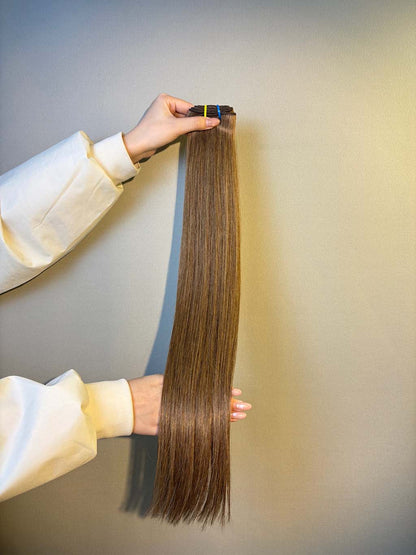 Color #3B straight human hair bundle in A+ Pro quality