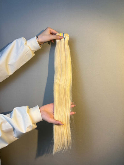 Color #613 straight human hair bundle in A+ Pro quality