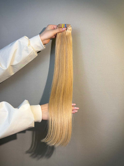 Color #9.1 straight human hair bundle in A+ Pro quality