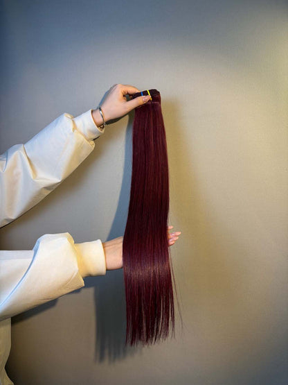 Color #99J straight human hair bundle in A+ Pro quality