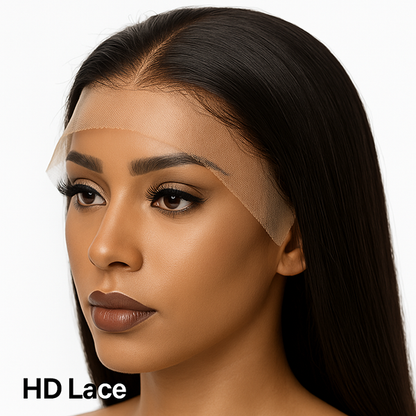 Straight HD Lace Frontal (13x4, 13x6) & Closure (2x6–7x7) Wig – Double Drawn, Cuticle-Aligned, 100% Raw Vietnamese/Indian Human Hair