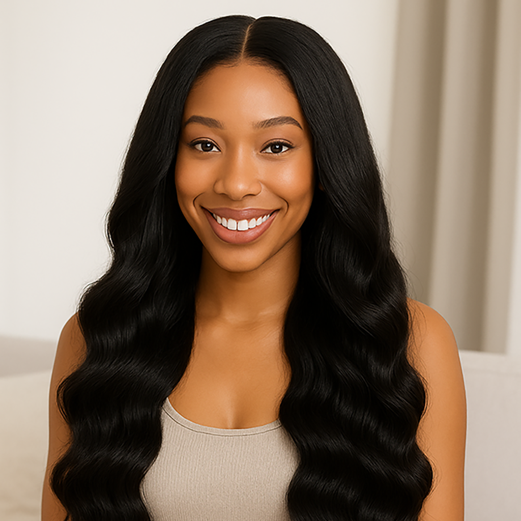 Raw  Indian  Wave Human Hair Bundles – Super Double Drawn | Natural Black & Blonde | Wholesale for Black Women Hairdressers